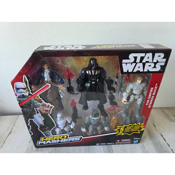 Hasbro Star wars empire strikes back Mashers action figure new set Darth Vader s - Picture 1 of 11